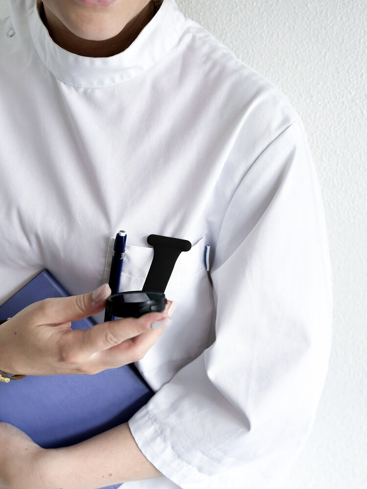 Strap-it Strap-it Bracelet pour infermière Samsung Galaxy Watch 6 - 44mm (noir)