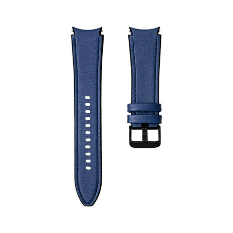 Strap-it Strap-it Bracelet hybride cuir Samsung Galaxy Watch 6 Classic 43mm (bleu foncé)