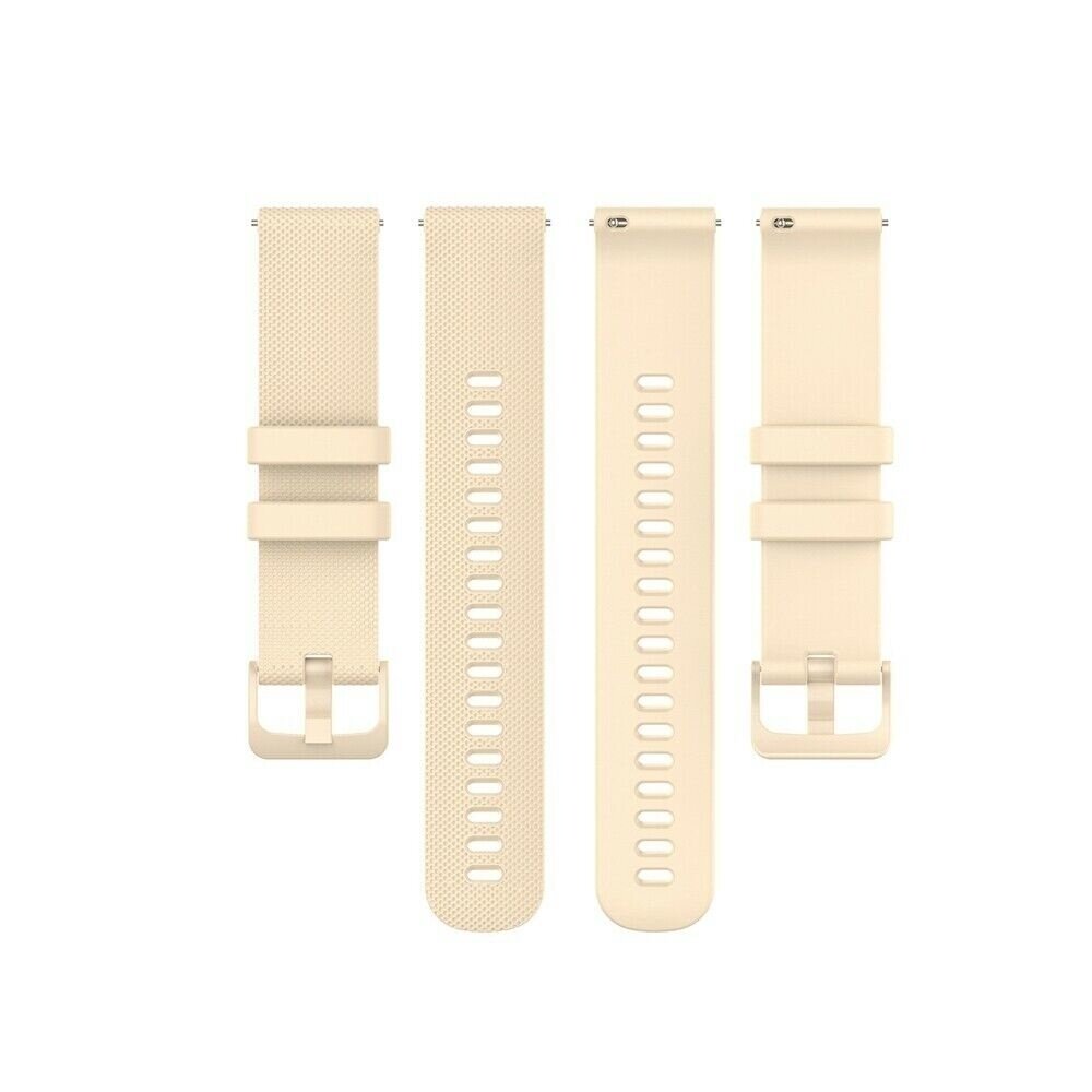Strap-it Strap-it Bracelet silicone de luxe Samsung Galaxy Watch 6 Classic 43mm (beige)