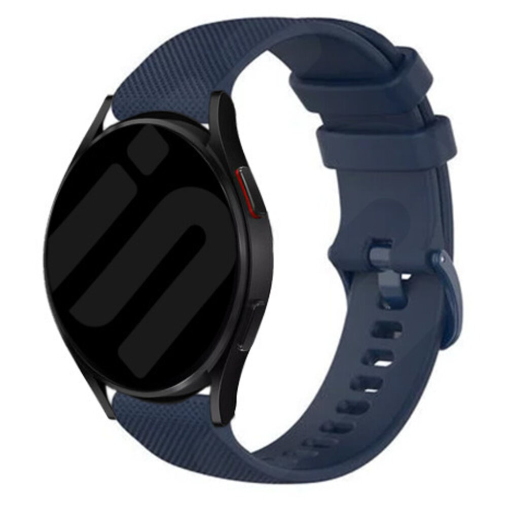 Strap-it Strap-it Bracelet silicone de luxe Samsung Galaxy Watch 6 Classic 43mm (bleu foncé)