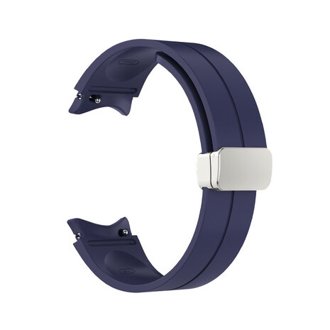 Strap-it Strap-it Bracelet sport magnétique Samsung Galaxy Watch 6 Classic 43mm (bleu foncé)