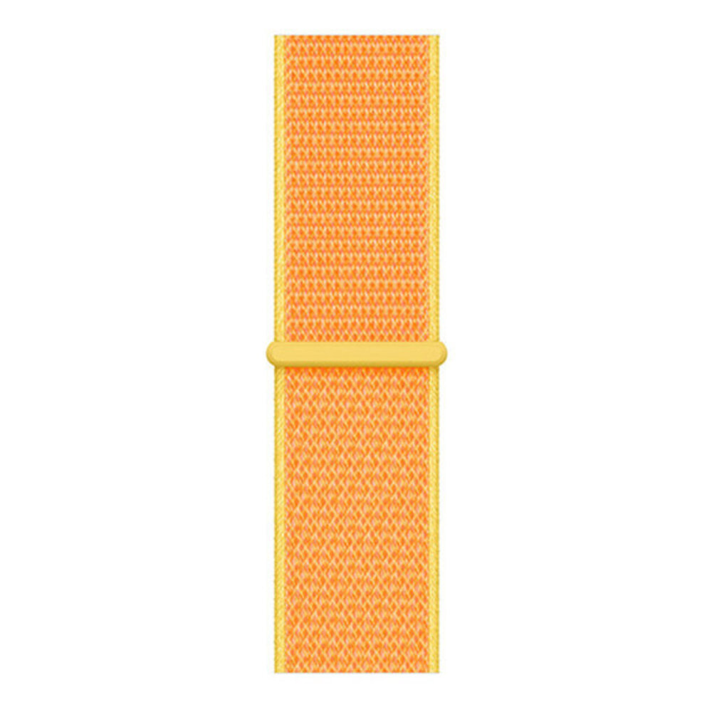 Strap-it Strap-it Bracelet nylon Samsung Galaxy Watch 6 Classic 43mm (jaune claire)