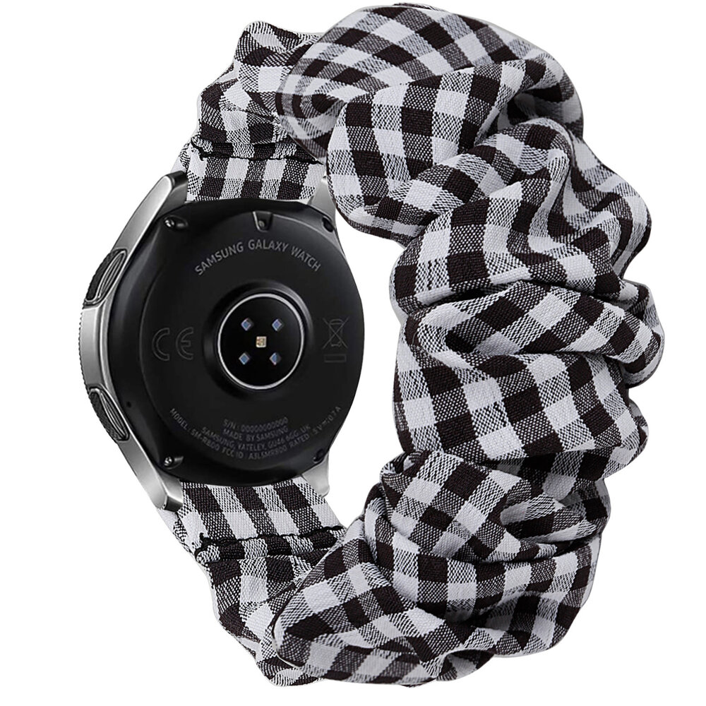 Strap-it Strap-it Bracelet chouchou Samsung Galaxy Watch 6 Classic 43mm (à carreaux)