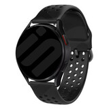 Strap-it Bracelet silicone respirant Samsung Galaxy Watch 6 Classic 43mm (noir)