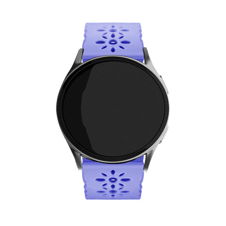 Strap-it Strap-it Bracelet silicone à motifs Samsung Galaxy Watch 6 Classic 43mm (lilas)