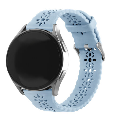 Strap-it Strap-it Bracelet silicone à motifs Samsung Galaxy Watch 6 Classic 43mm (brume bleue)