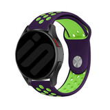 Strap-it Bracelet sport Samsung Galaxy Watch 6 Classic 43mm (violet/vert)