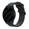 Strap-it Strap-it Bracelet silicone robuste Samsung Galaxy Watch 6 Classic 43mm (noir/bleu)
