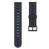 Strap-it Strap-it Bracelet silicone robuste Samsung Galaxy Watch 6 Classic 43mm (noir/bleu)