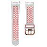 Strap-it Strap-it Bracelet sport carré Samsung Galaxy Watch 6 Classic 43mm (blanc/rouge) Strap-it Strap-it Bracelet sport carré Samsung Galaxy Watch 6 Classic 43mm (blanc/rouge)