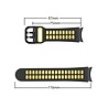 Strap-it Strap-it Bracelet sport carré Samsung Galaxy Watch 6 Classic 43mm (noir/jaune) Strap-it Strap-it Bracelet sport carré Samsung Galaxy Watch 6 Classic 43mm (noir/jaune)