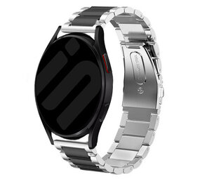 Strap-it Bracelet acier Samsung Galaxy Watch 6 Classic 43mm (argent/noir)