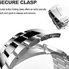 Strap-it Strap-it Bracelet acier Samsung Galaxy Watch 6 Classic 43mm (argent/noir) Strap-it Strap-it Bracelet acier Samsung Galaxy Watch 6 Classic 43mm (argent/noir)