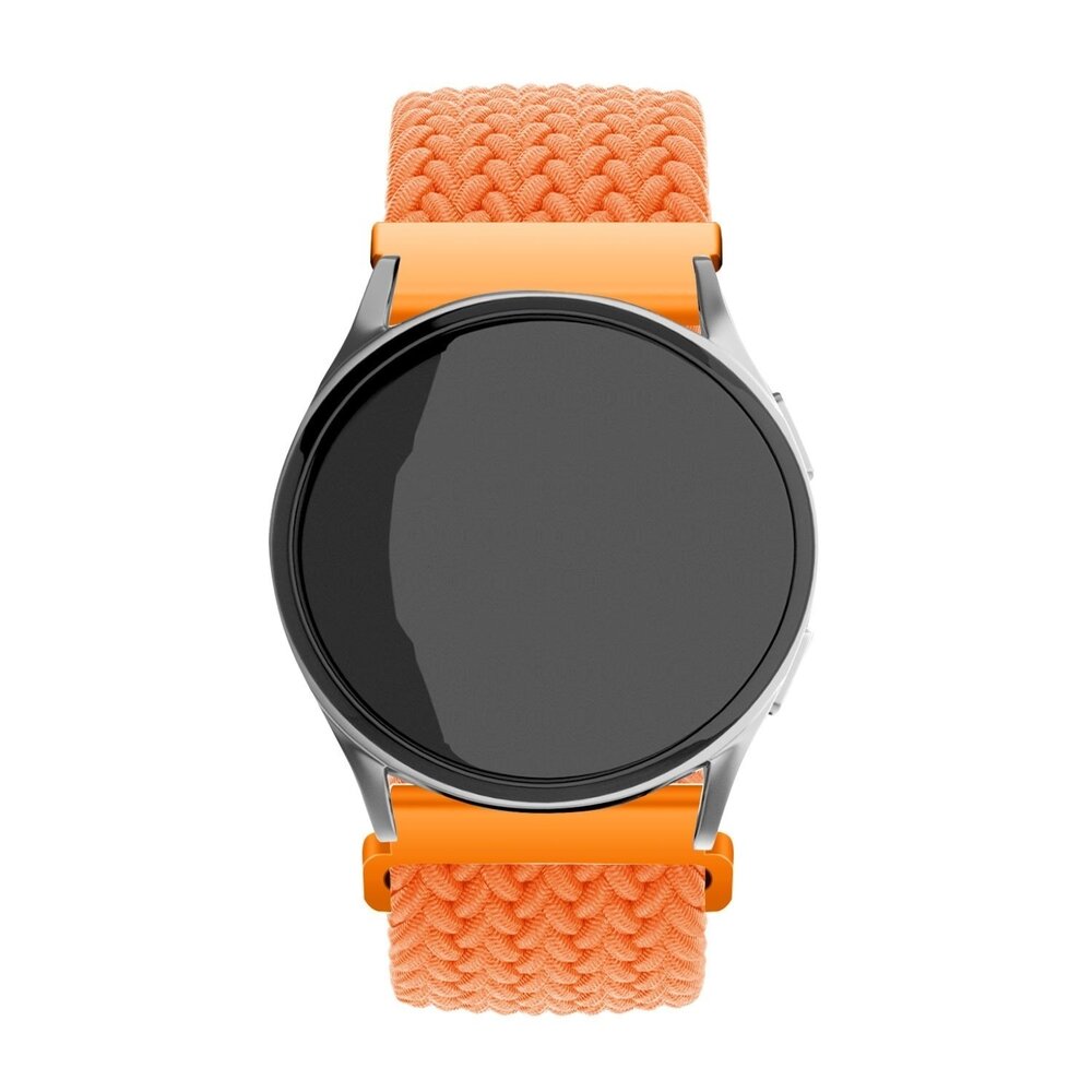 Strap-it Strap-it Bracelet nylon tissé Samsung Galaxy Watch 6 Classic 43mm (orange)