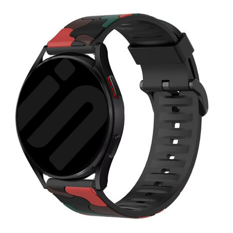 Strap-it Strap-it Bracelet camouflage Samsung Galaxy Watch 6 Classic 47mm (rouge) Strap-it Strap-it Bracelet camouflage Samsung Galaxy Watch 6 Classic 47mm (rouge)