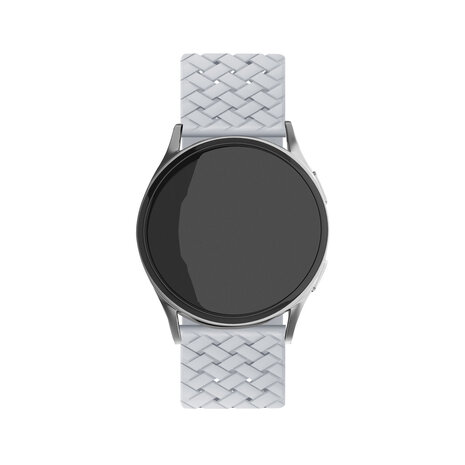 Strap-it Strap-it Bracelet silicone tissé Samsung Galaxy Watch 6 Classic 47mm (gris)