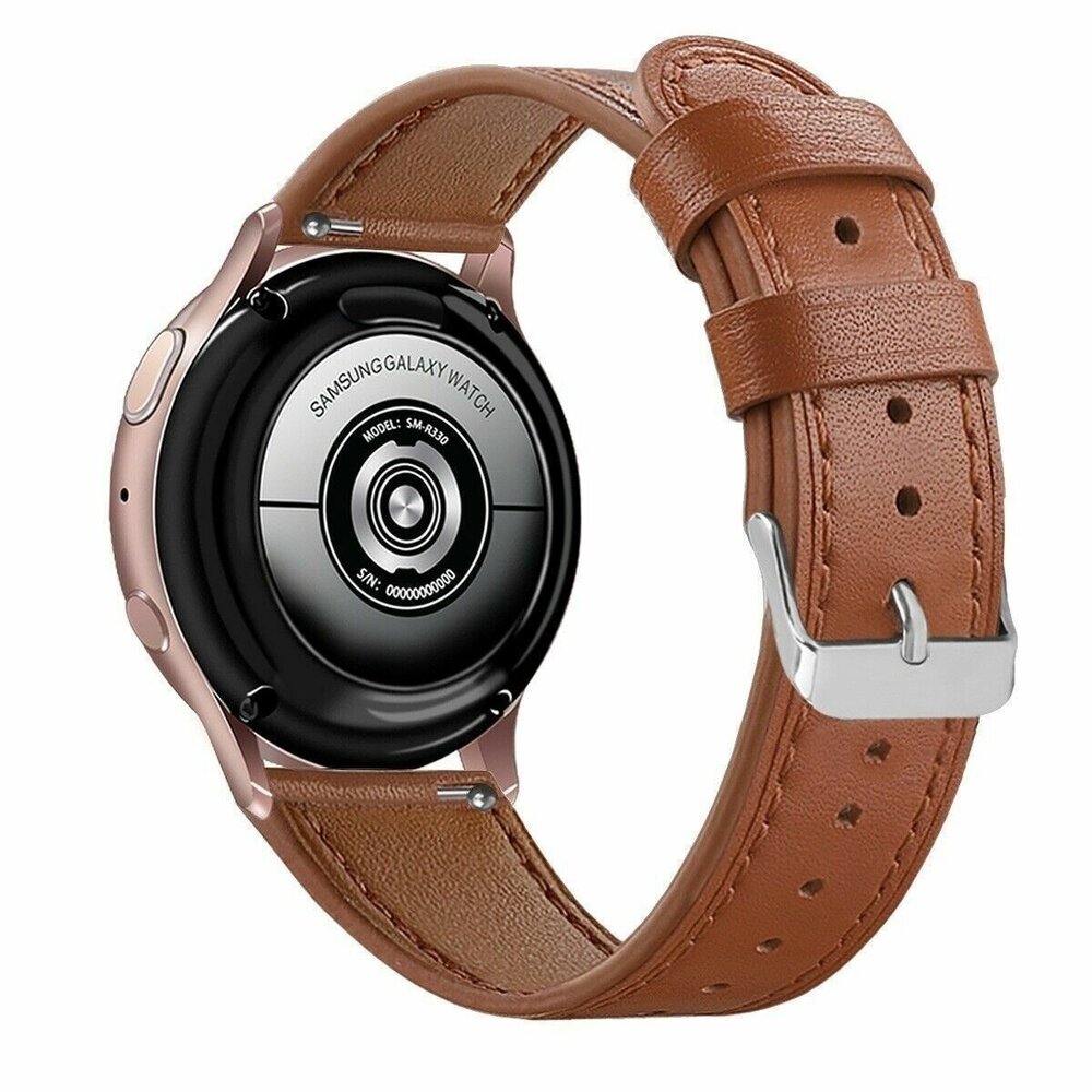 Bracelet cuir moderne Samsung Galaxy Watch 6 Classic 47mm (marron