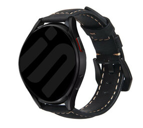 Strap-it Bracelet cuir Samsung Galaxy Watch 6 Classic 47mm (noir) Strap-it Bracelet cuir Samsung Galaxy Watch 6 Classic 47mm (noir)