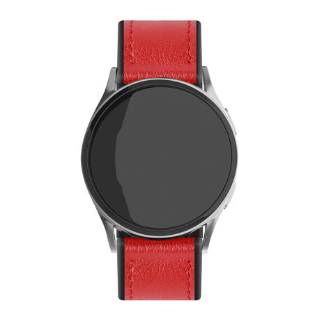 Strap-it Strap-it Bracelet cuir hybride Samsung Galaxy Watch 6 Classic 47mm (rouge) Strap-it Strap-it Bracelet cuir hybride Samsung Galaxy Watch 6 Classic 47mm (rouge)