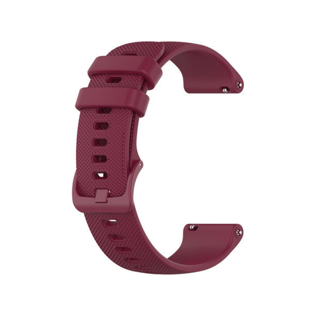 Strap-it Strap-it Bracelet silicone de luxe Samsung Galaxy Watch 6 Classic 47mm (rouge foncé)