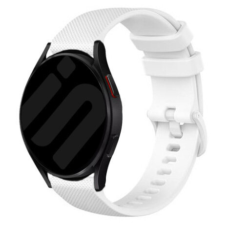 Strap-it Strap-it Bracelet silicone de luxe Samsung Galaxy Watch 6 Classic 47mm (blanc)