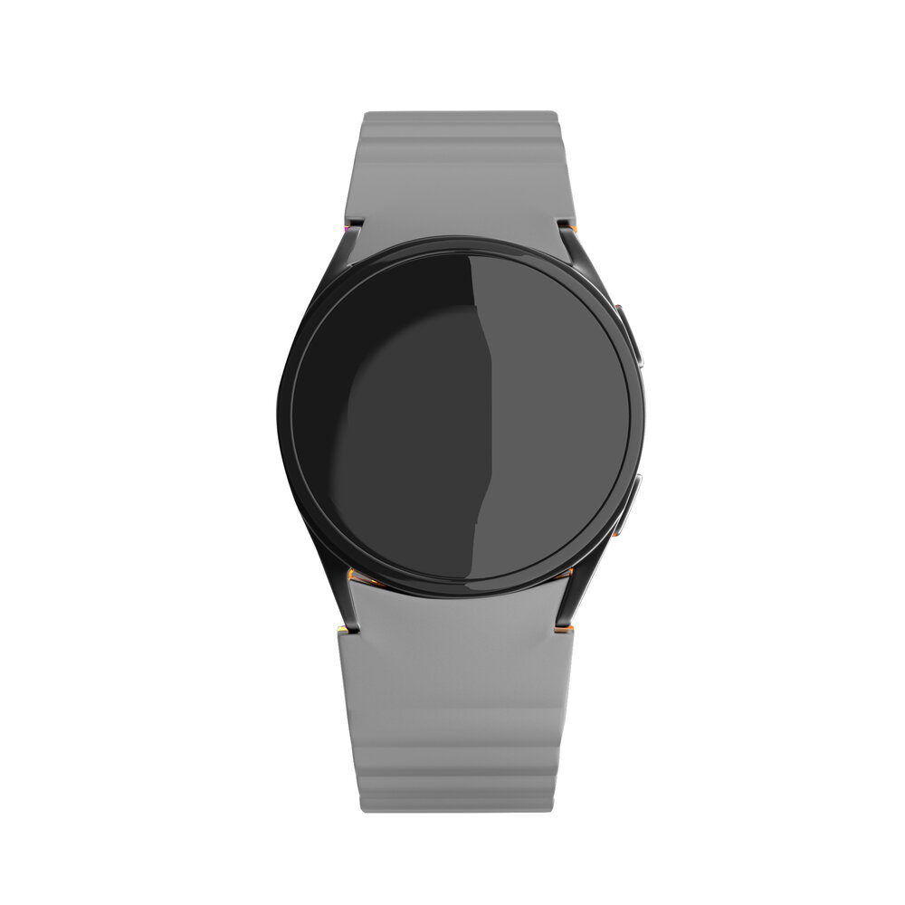 Strap-it Strap-it Bracelet silicone magnétique Samsung Galaxy Watch 6 Classic 47mm (gris/orange)