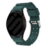 Strap-it Bracelet silicone armure Samsung Galaxy Watch 6 Classic 47mm (vert foncé)