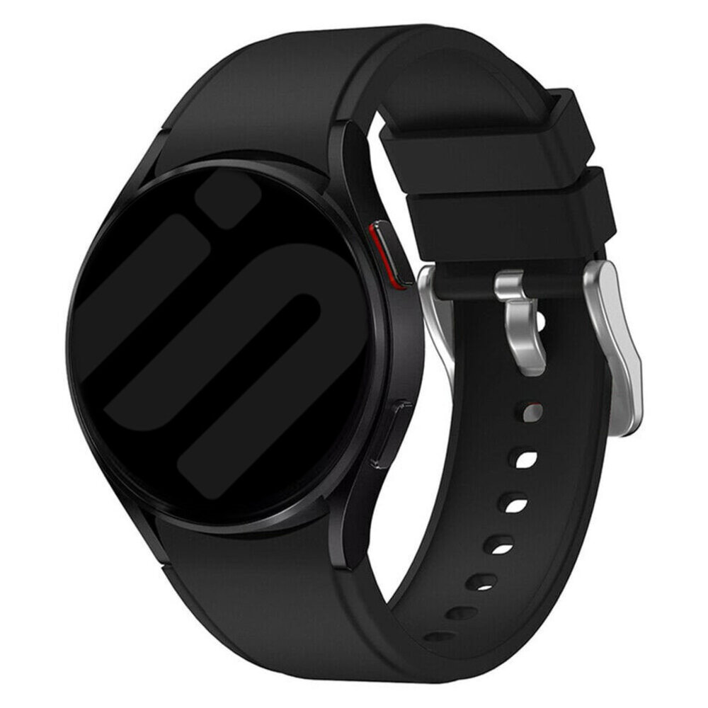 Strap-it Strap-it Bracelet silicone connexion parfait Samsung Galaxy Watch 6 Classic 47mm (noir)