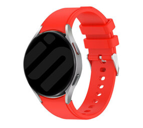 Strap-it Bracelet silicone connexion parfait Samsung Galaxy Watch 6 Classic 47mm (rouge clair)