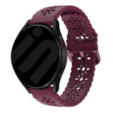 Strap-it Bracelet silicone à motifs Samsung Galaxy Watch 6 Classic 47mm (bordeaux)