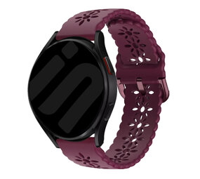 Strap-it Bracelet silicone à motifs Samsung Galaxy Watch 6 Classic 47mm (bordeaux)