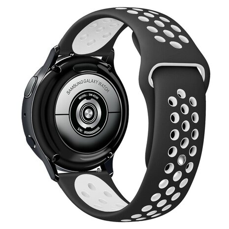 Strap-it Strap-it Bracelet sport Samsung Galaxy Watch 6 Classic 47mm (noir/blanc)