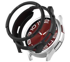 Strap-it Coque TPU + anneau de lunette Samsung Galaxy Watch 6 Classic 43mm (noir) Strap-it Coque TPU + anneau de lunette Samsung Galaxy Watch 6 Classic 43mm (noir)