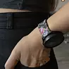Strap-it Strap-it Bracelet Fleur rose Xiaomi Amazfit GTS