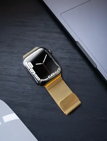 Strap-it Strap-it Bracelet milanais Apple Watch Ultra (or)