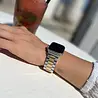 Strap-it Strap-it Bracelet acier Apple Watch 8 (argent/or) Strap-it Strap-it Bracelet acier Apple Watch 8 (argent/or)