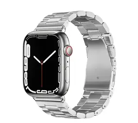 Strap-it Bracelet acier Apple Watch 8 (argent)