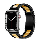Strap-it Strap-it Bracelet acier Apple Watch Ultra (noir/or)