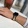 Strap-it Strap-it Bracelet acier Apple Watch 8 (noir/or) Strap-it Strap-it Bracelet acier Apple Watch 8 (noir/or)