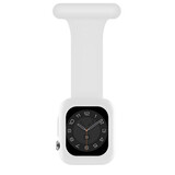 Strap-it Apple Watch bracelet pour infirmière avec coque (blanc)