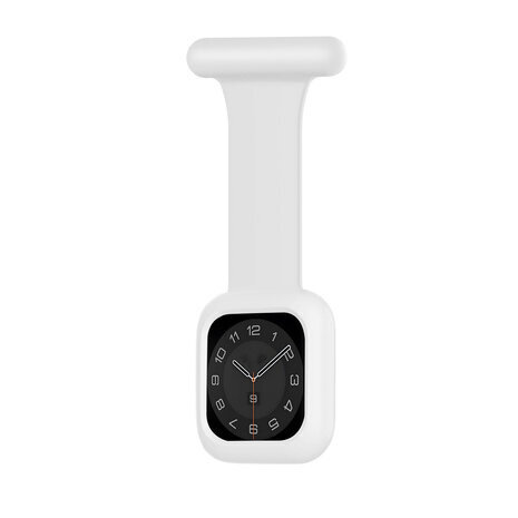 Strap-it Strap-it Apple Watch bracelet pour infirmière avec coque (blanc)