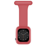 Strap-it Apple Watch bracelet pour infirmière avec coque (rouge)