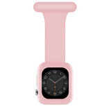 Strap-it Apple Watch bracelet pour infirmière avec coque (rose)