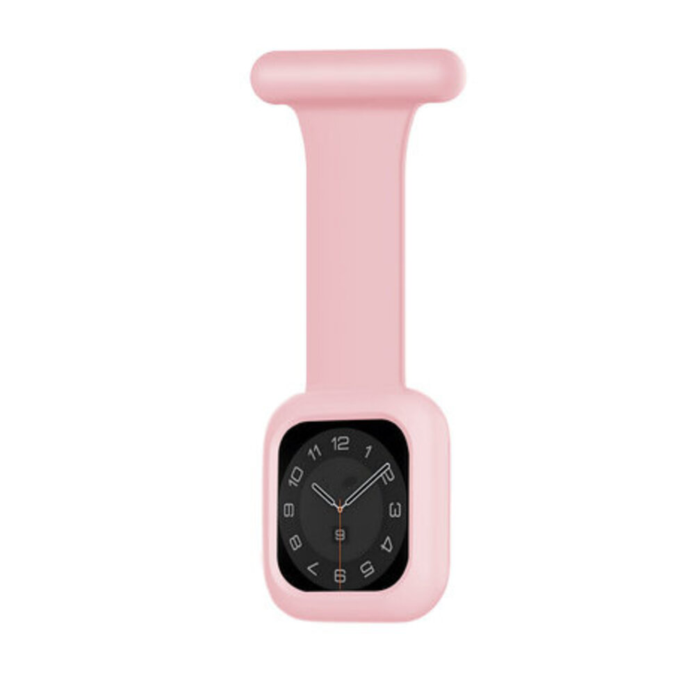 Strap-it Strap-it Apple Watch bracelet pour infirmière avec coque (rose)