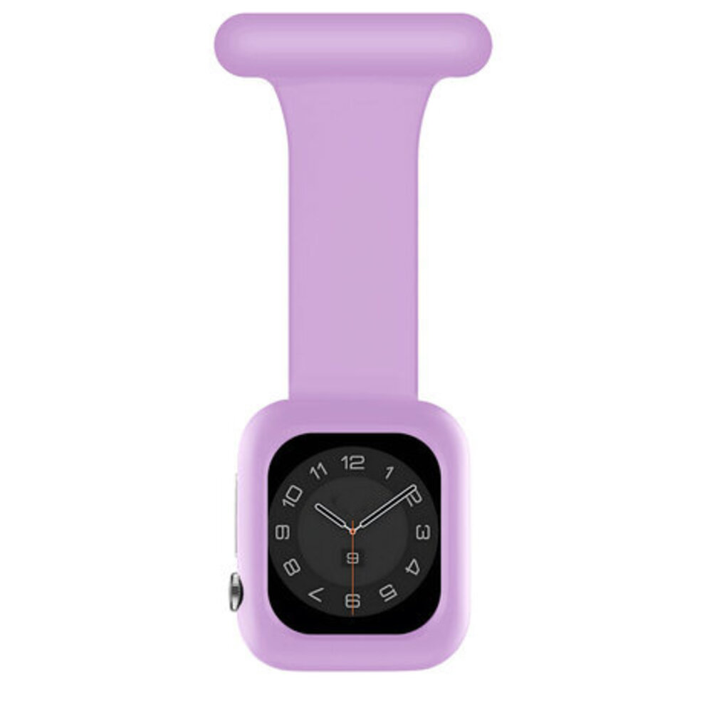 Strap-it Strap-it Apple Watch bracelet pour infirmière avec coque (violet clair)
