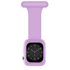 Strap-it Strap-it Apple Watch bracelet pour infirmière avec coque (violet clair)