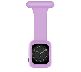 Strap-it Apple Watch bracelet pour infirmière avec coque (violet clair)
