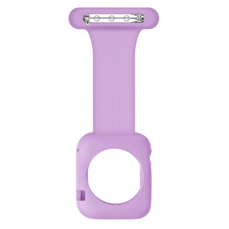 Strap-it Strap-it Apple Watch bracelet pour infirmière avec coque (violet clair)