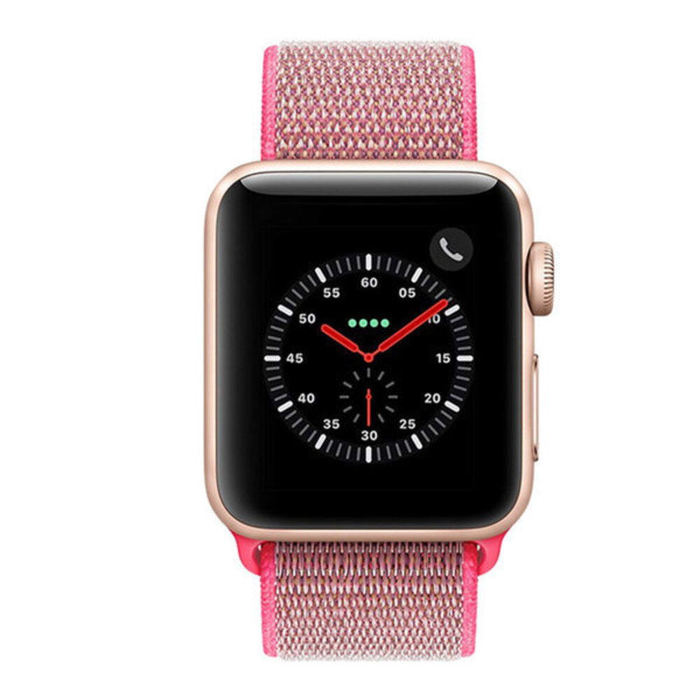Strap-it Strap-it Bracelet nylon Apple Watch (rose)