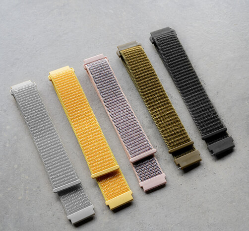 Strap-it Strap-it Bracelet nylon Polar Pacer (jaune clair)